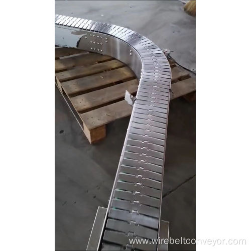 Adjustable flat top chain bakery conveyor chain